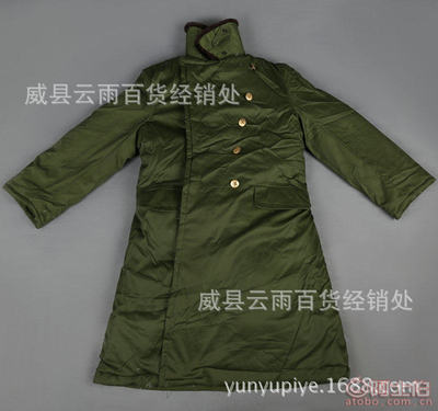 【云雨皮毛一體長毛軍綠大衣防風保暖中老年棉衣外出皮毛佳品長毛軍大衣】威縣云雨皮毛制品廠 - 產品庫